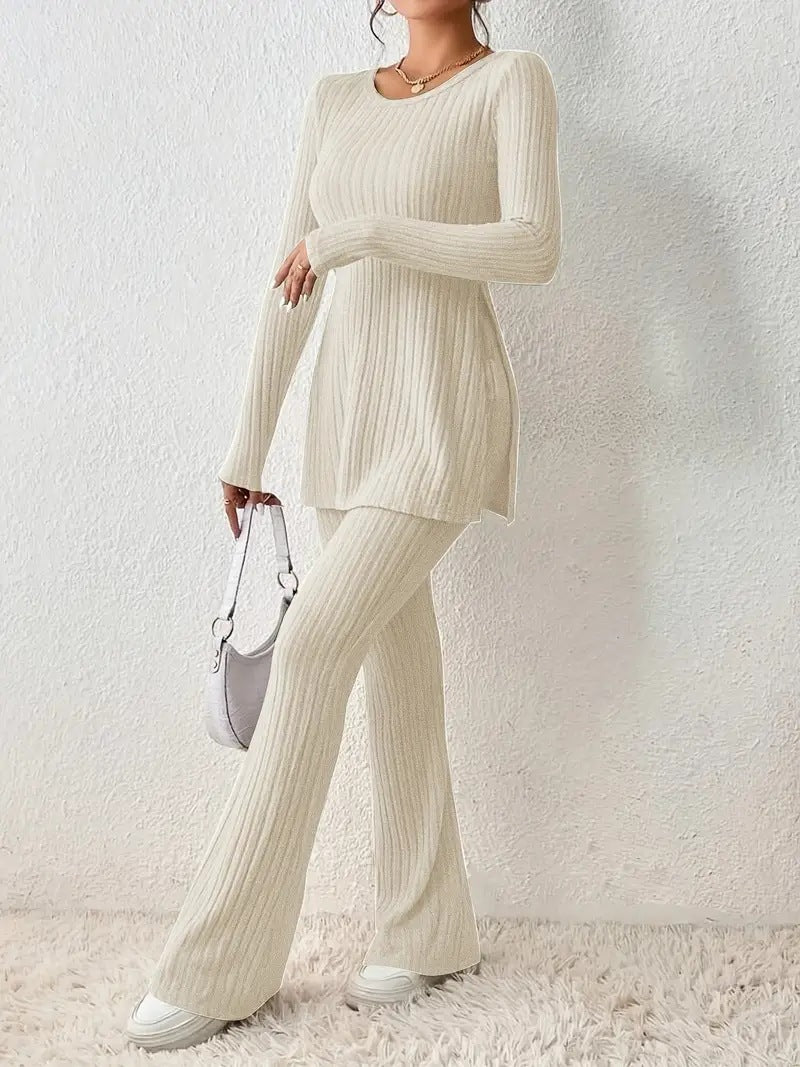 Ribbed Knit Loungewear Set