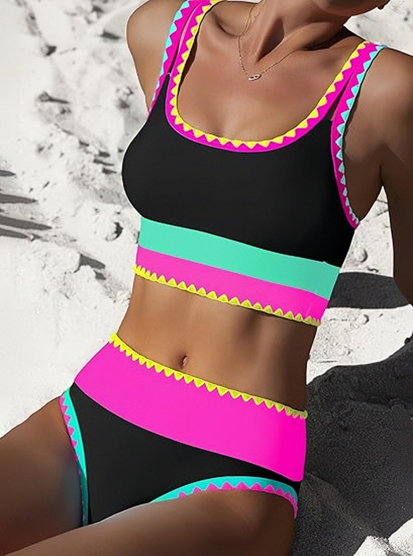 Neon Wave Swim Set