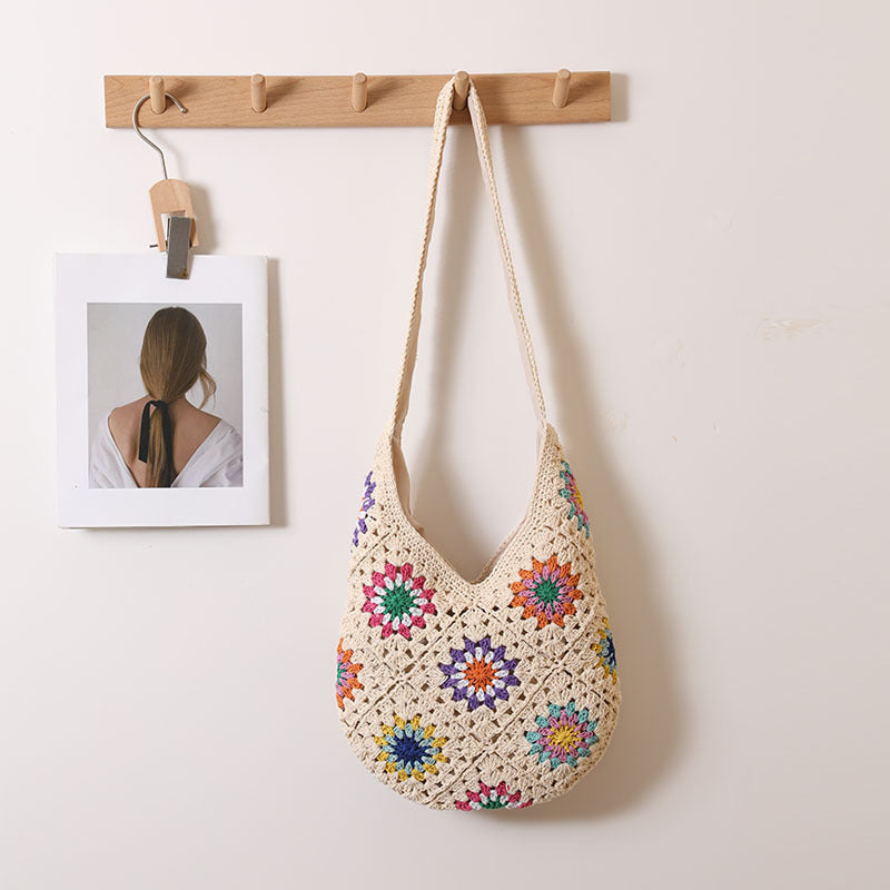 Boho Crochet Shoulder Bag