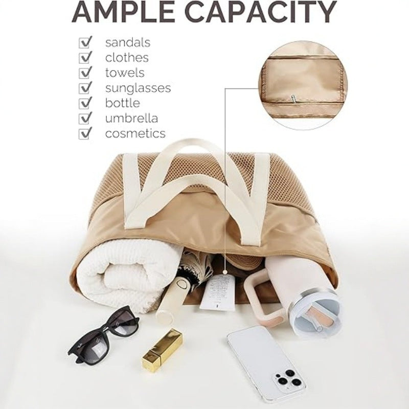 Waterproof Zippered Beach Bag