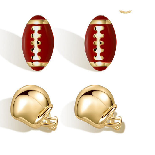 Sports stud earrings