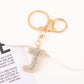 Cute Initial Letter Keychain Backpack Charms