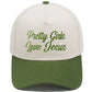 Embroidered Pretty Girls Love Jesus Baseball Cap