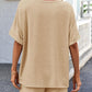 Laid-back Short Sleeve Boxy T-shirt & Short Casual Set
