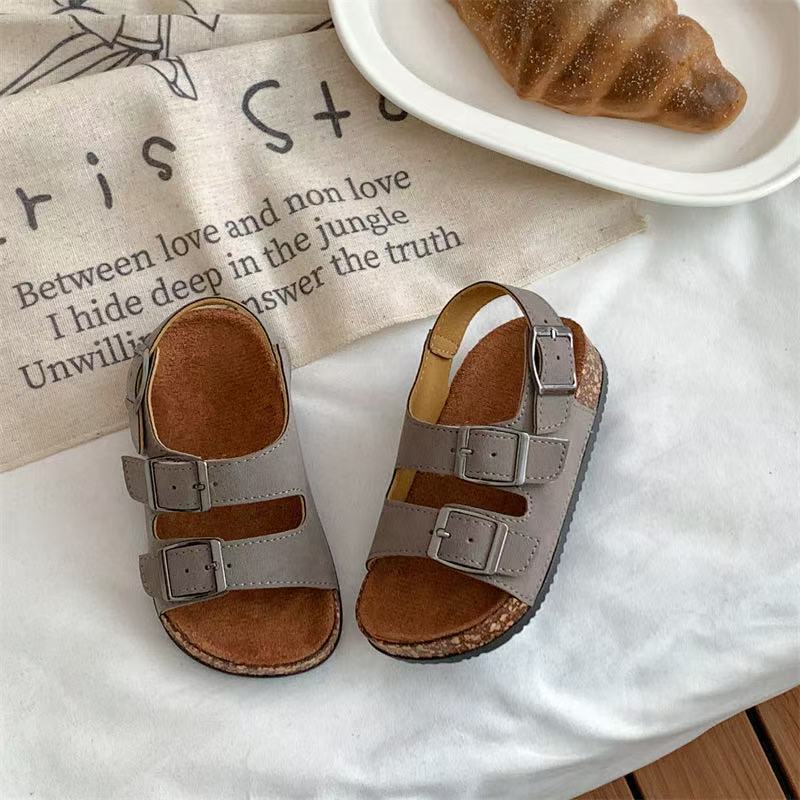Double Buckle Kids Sandals