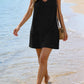 Waffle Knit V-Neck Shift Dress
