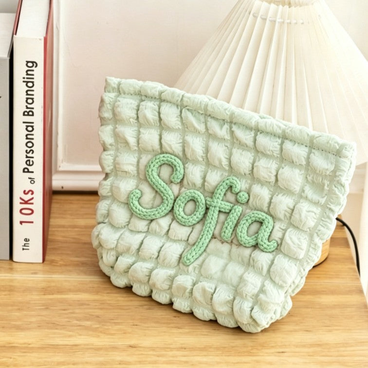 Custom Puffy Cloud Makeup Bag