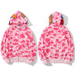 Fleece Hoodie Multi-color Ape Head Coat