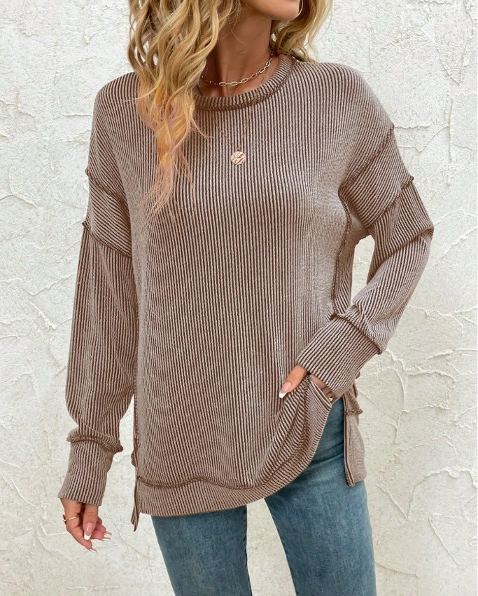 Slit Loose Sweatshirt