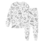 Kid's Doodle Print Pajama Set