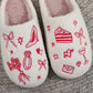 Wedding Doodles Ladies Slippers
