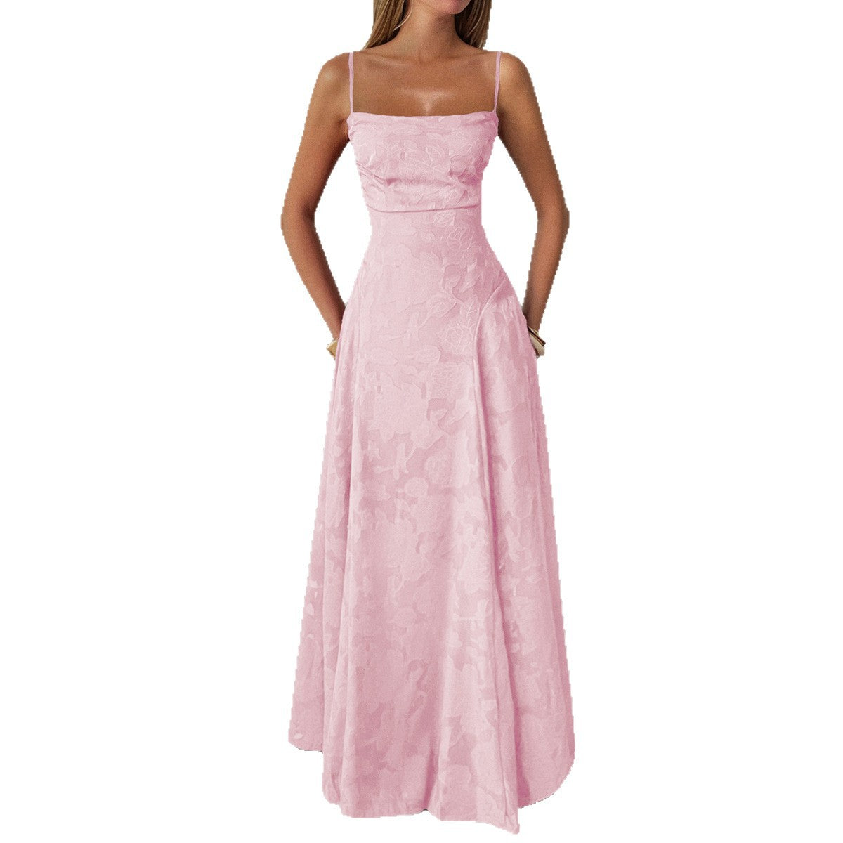 Floral Spaghetti Strap Maxi Dress