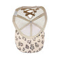 Leopard Print Women's Baseball Cap Mesh Hat