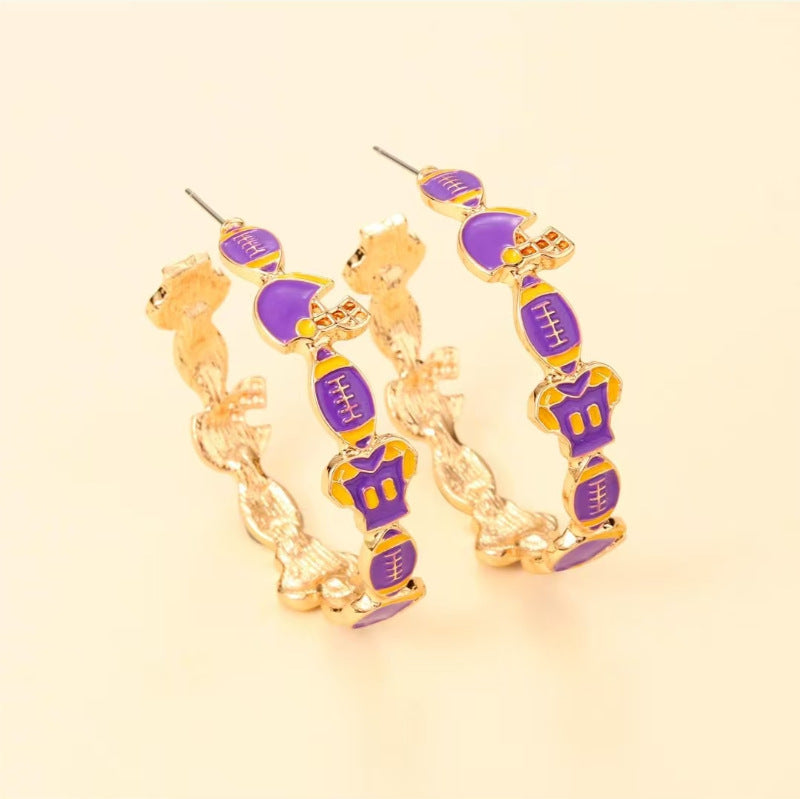 Game Day Hoop Earrings