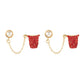 Playful stud earrings