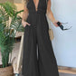 V Neck Sleeveless Jumpsuit