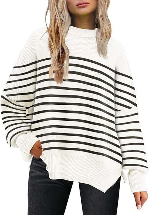 Crew Neck Batwing Sweater