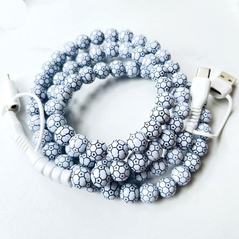 4 in 1 Sporty Beaded for iPhone Charger Cord
