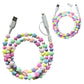 Colored Bead Ccharging Cable 1m