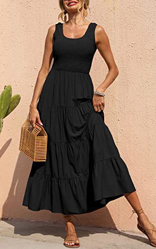 Solid Color Pleated Dress