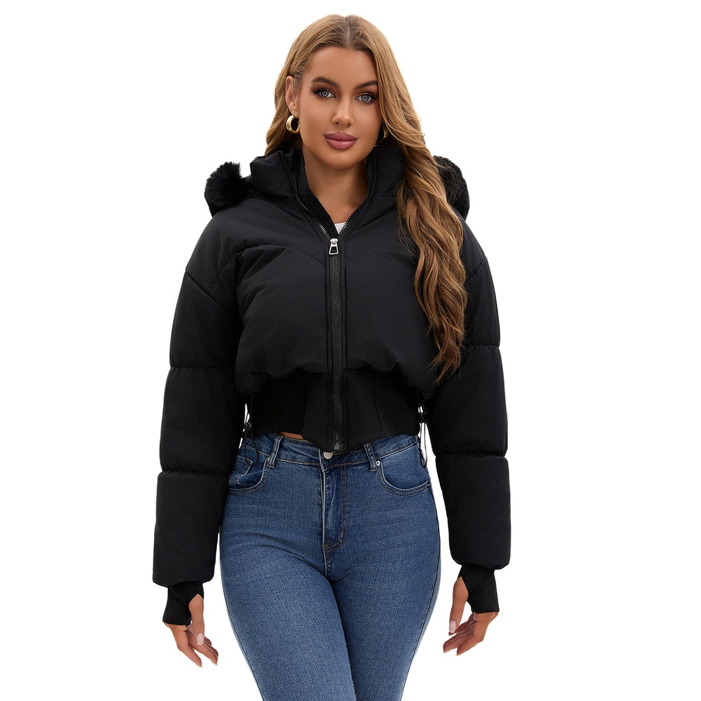 New Women's Thickened Warm Cotton Jacket
