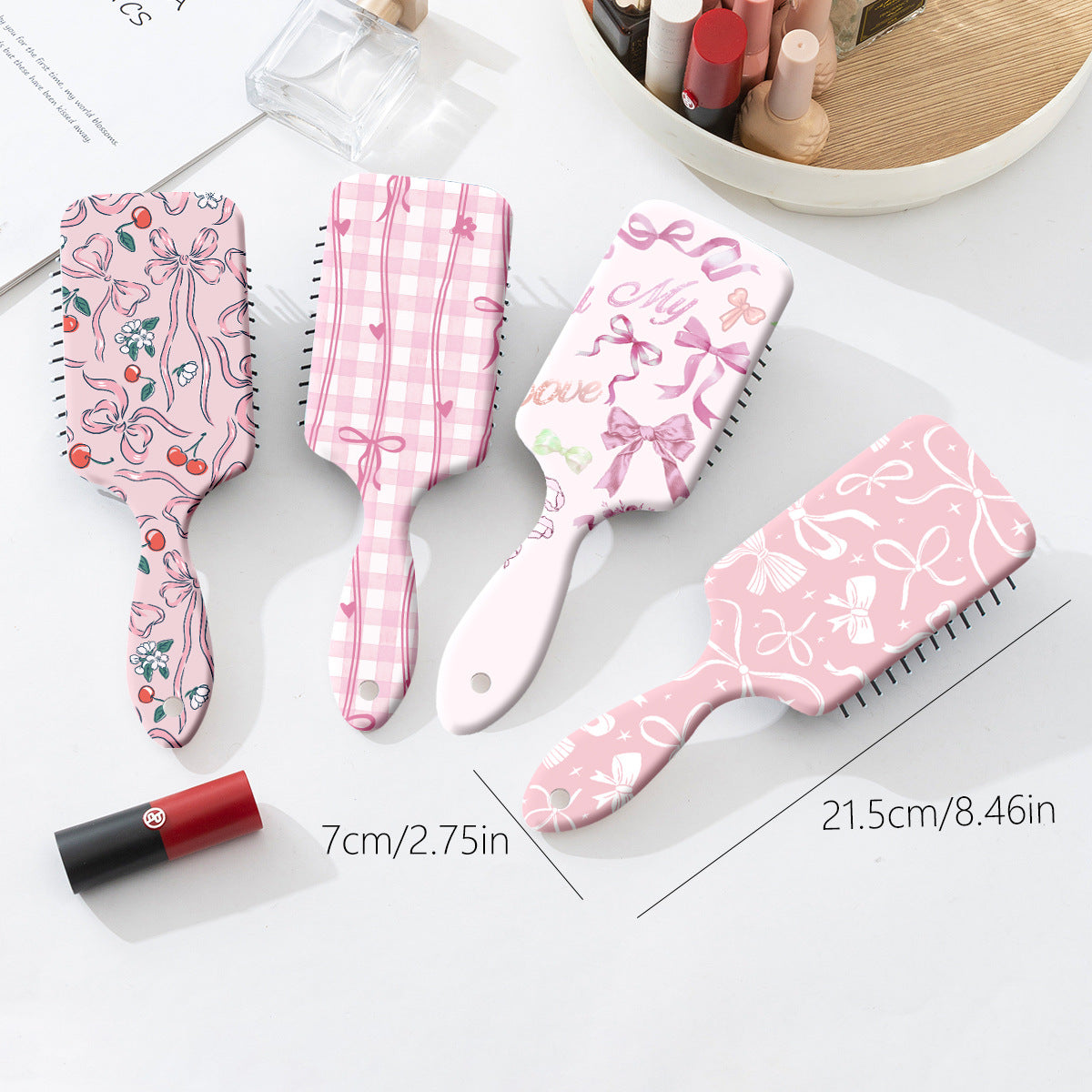 Bow Print Anti-Static Air Cushion Comb（moq 3)