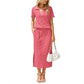 Maritime Stripe Polo and Maxi Skirt Co-Ord Set