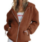 Women's Girls Jacket Sweatshirt Casual Drawstring Clothes