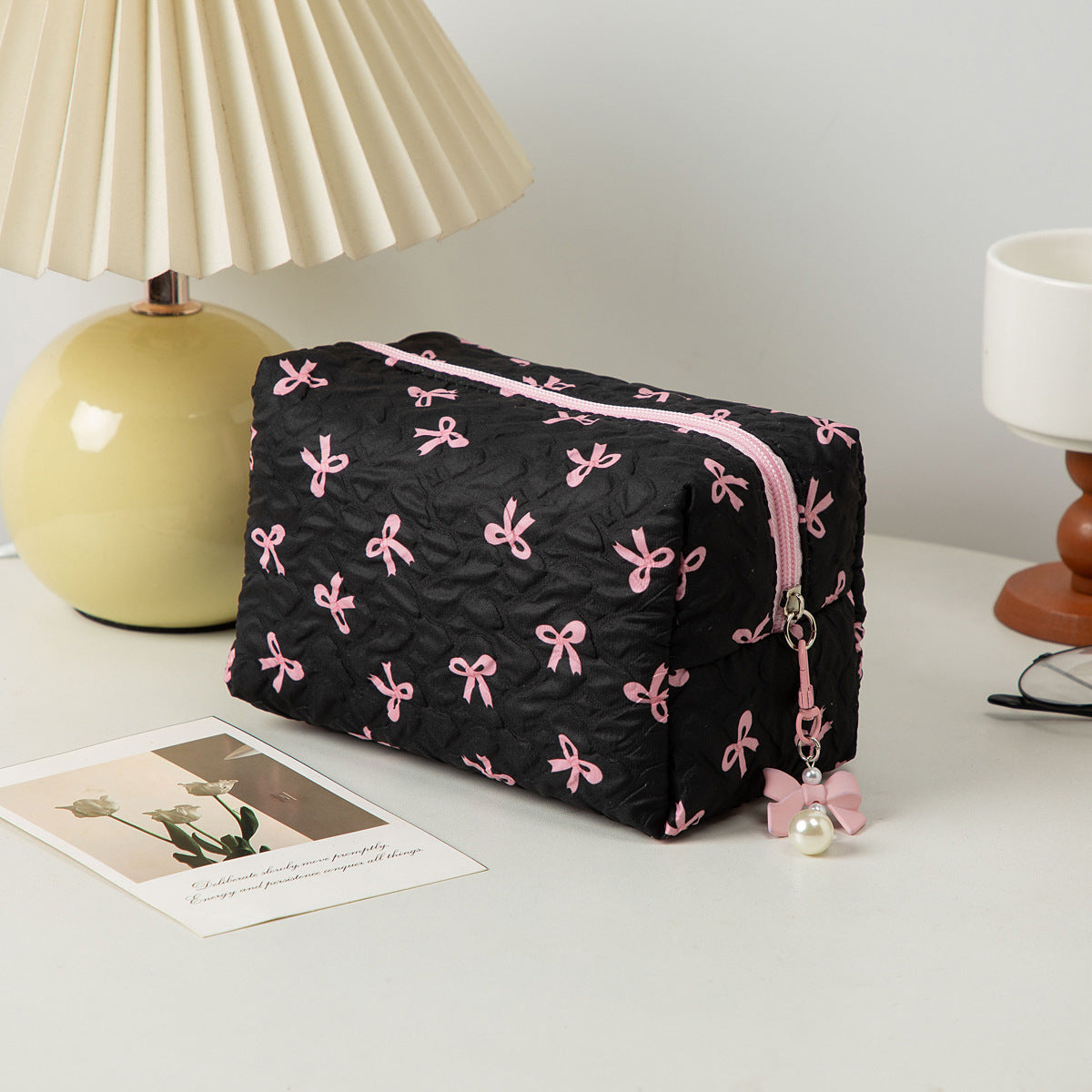 Y2K Quilted Puffy Makeup Bag