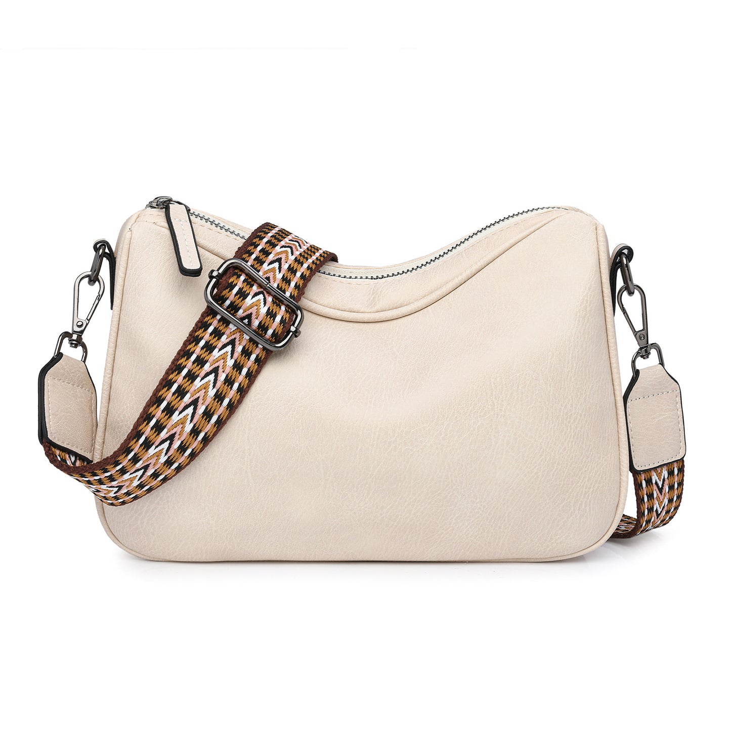 Solid Color Fashionable Pillow Crossbody Bag