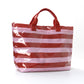 Sunset Stripe Clear PVC Tote Bag