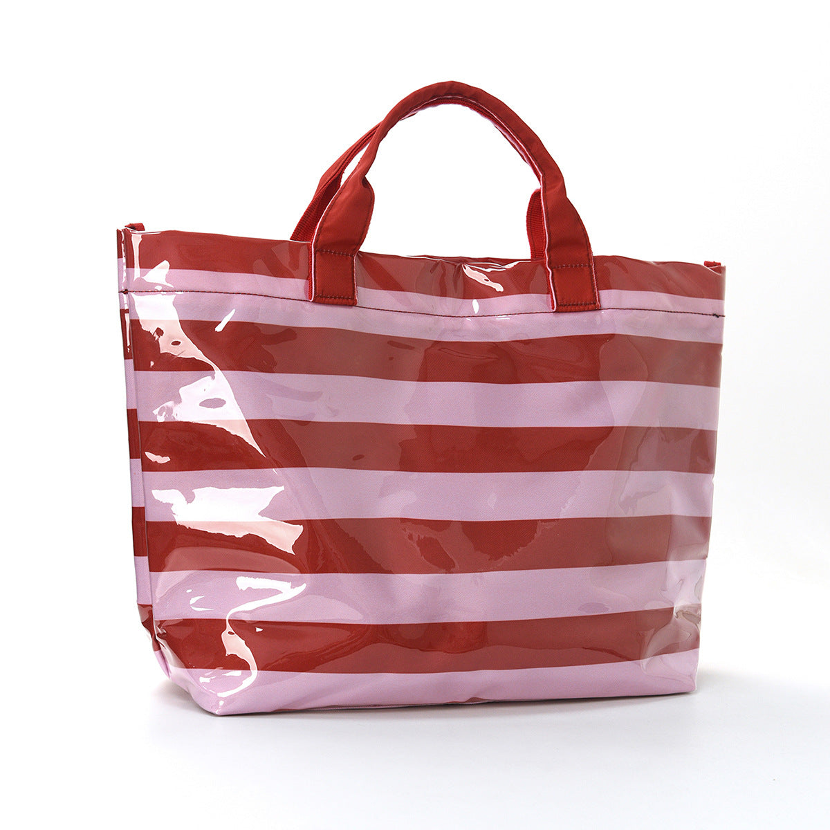 Sunset Stripe Clear PVC Tote Bag