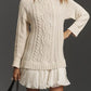 Women's Cable Knit Sweater Dress