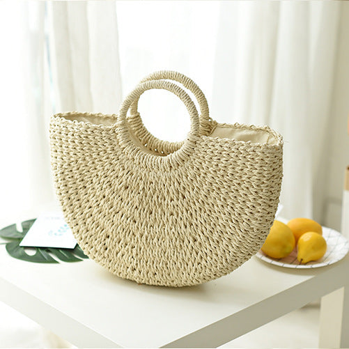 Large Straw Beach Bag - KOC