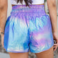 High Waist Elastic Waist Shorts