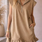 Scuba 1/2 Zip Pocket Dress