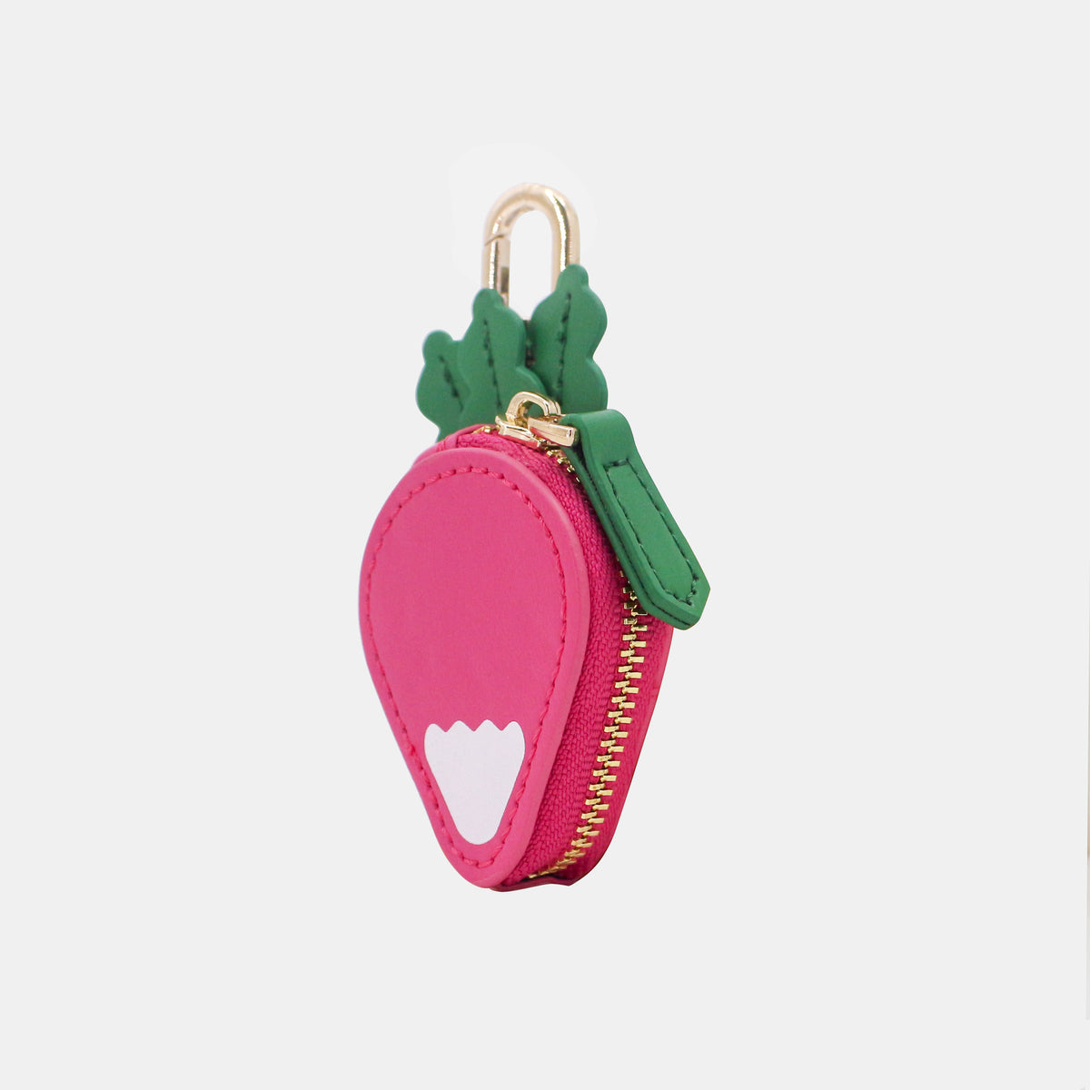 Fruit-Shaped Mini Coin Purse Keychain - Portable PU Leather Wallet & Bag Charm