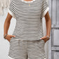 The Color-Blocked Striped Short Set