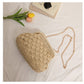 Handcrafted Openwork Straw Crossbody Bag
