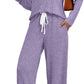 V-neck Outerwear Two-piece Pajamas for Women