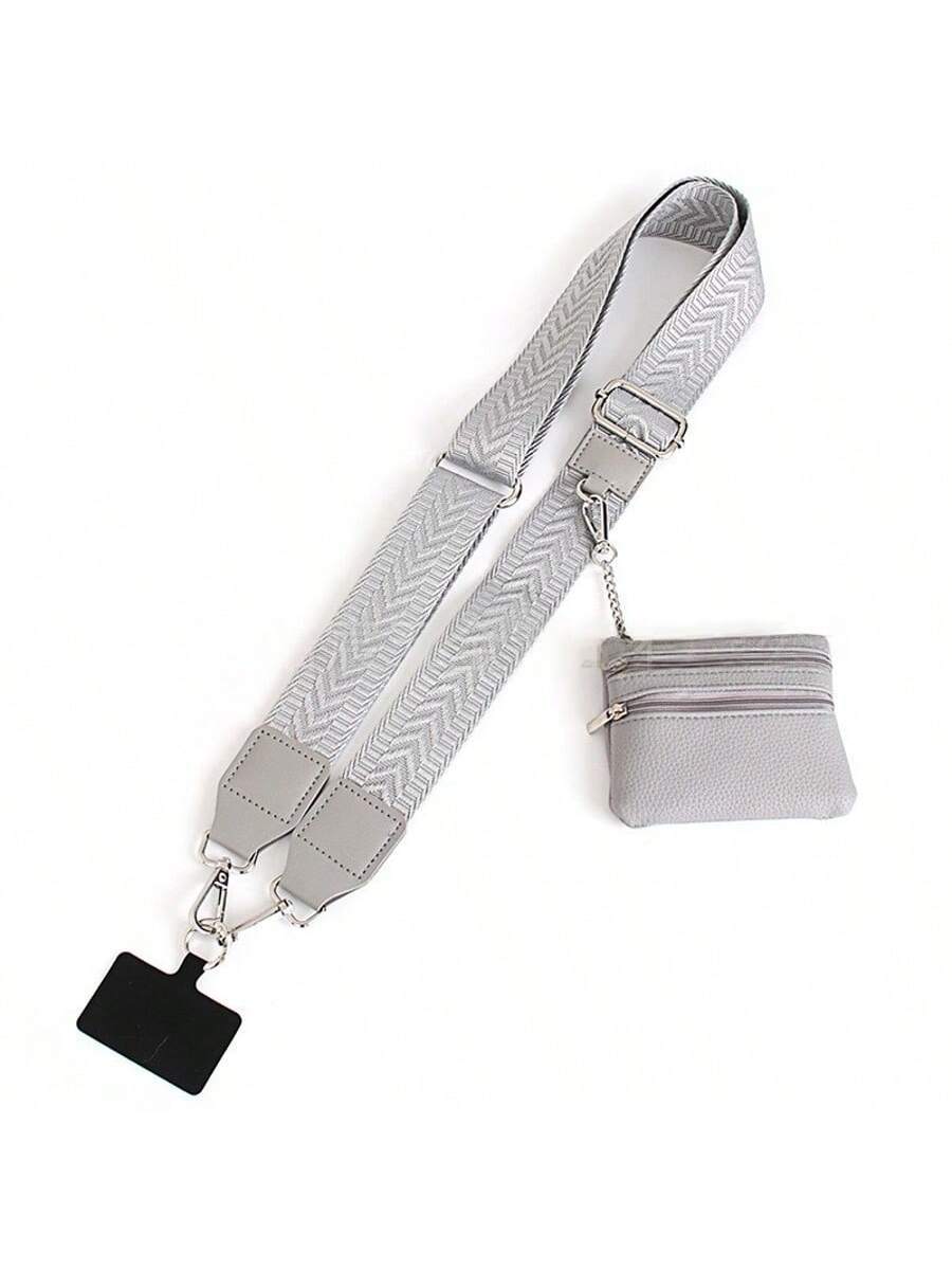 Phone Strap with Zppered Pouch