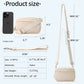 Nylon Double Compartment Crossbody and Wristlet