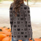 Halloween Print Cardigan