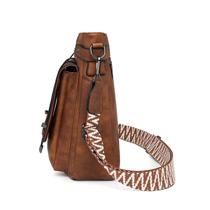 Women's shoulder bag multi-pocket bucket bag crossbody bag