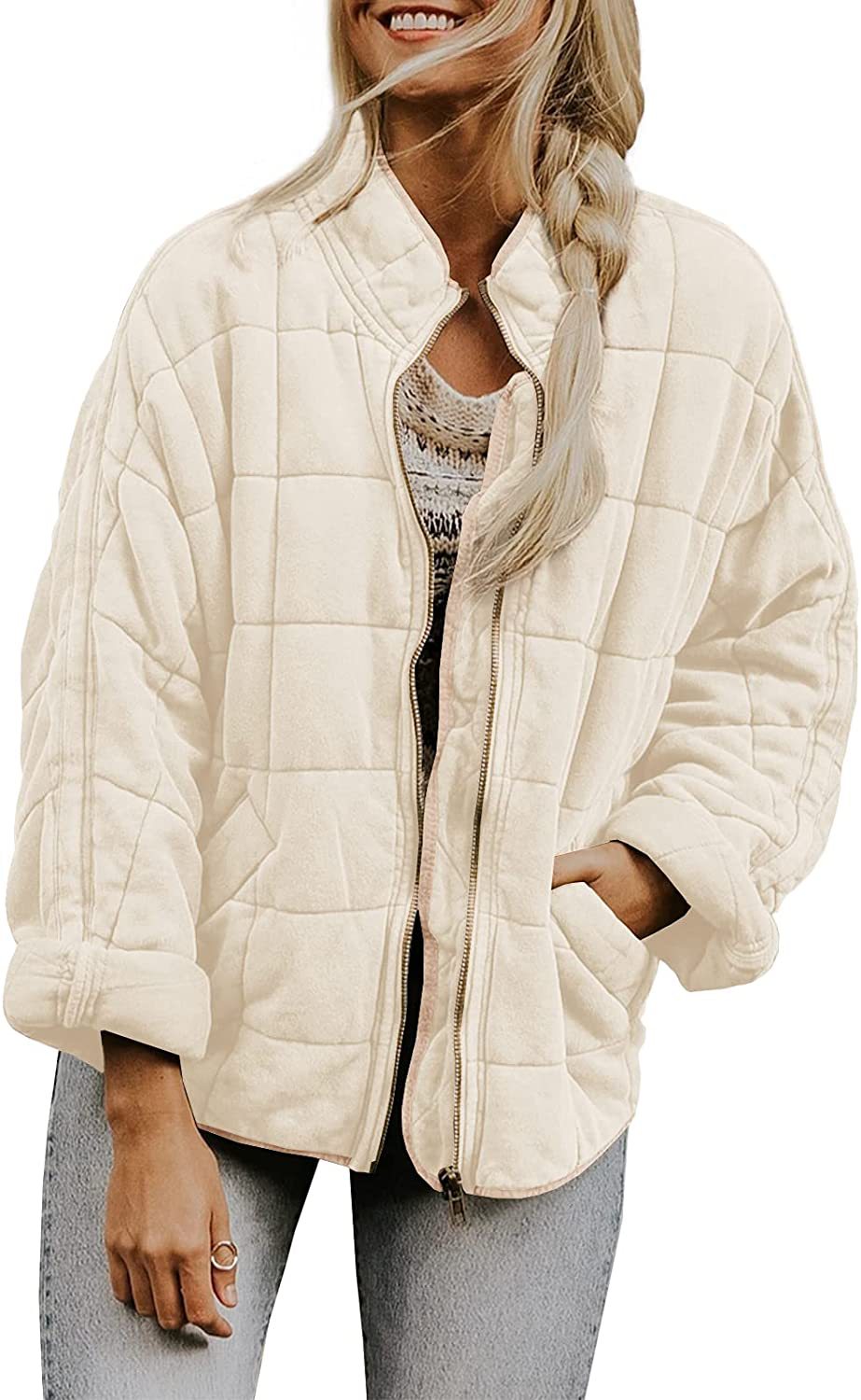 Zipper Quilted Jacket