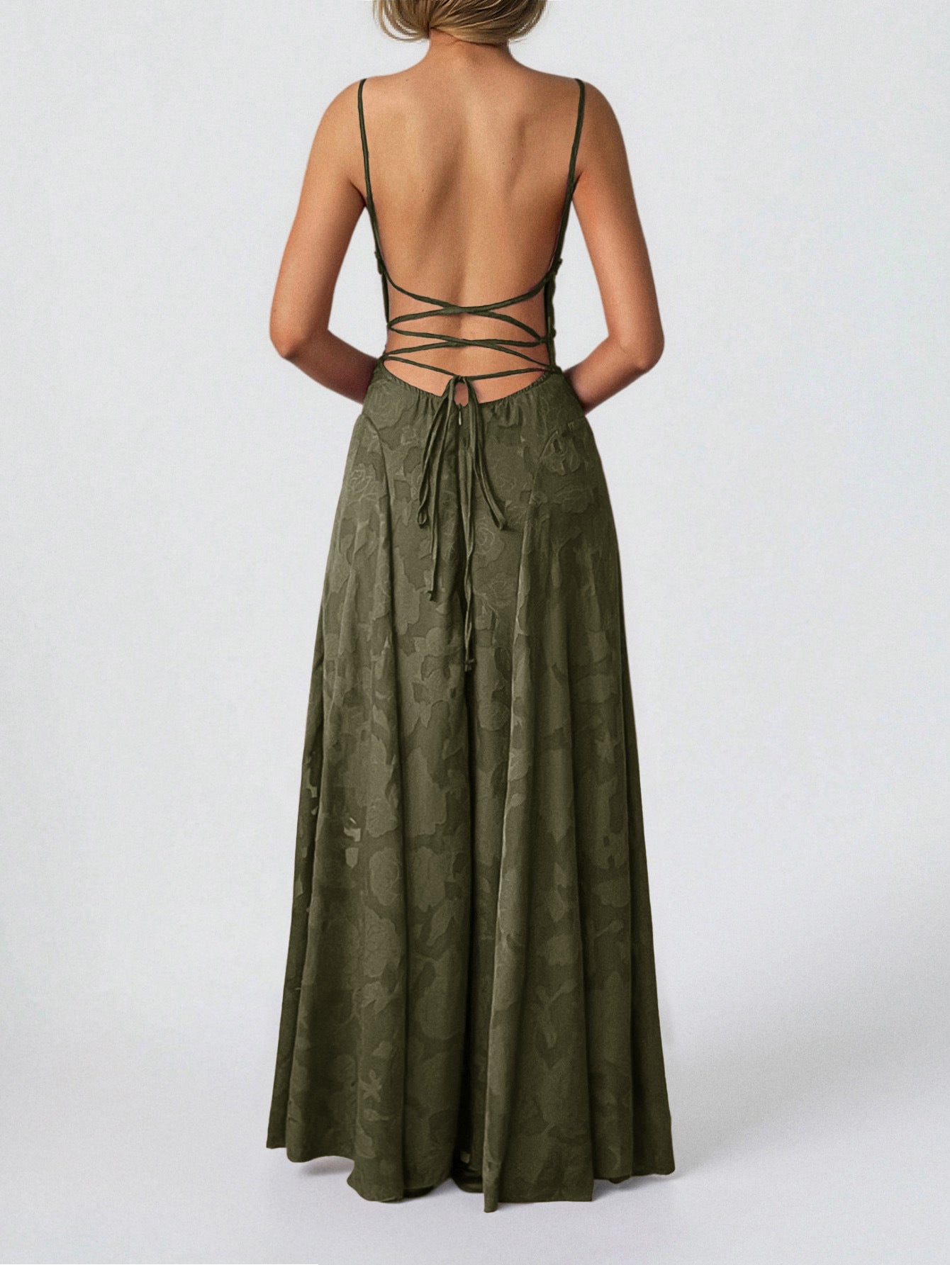 Floral Spaghetti Strap Maxi Dress