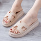 Thick Bottom Bow Slippers
