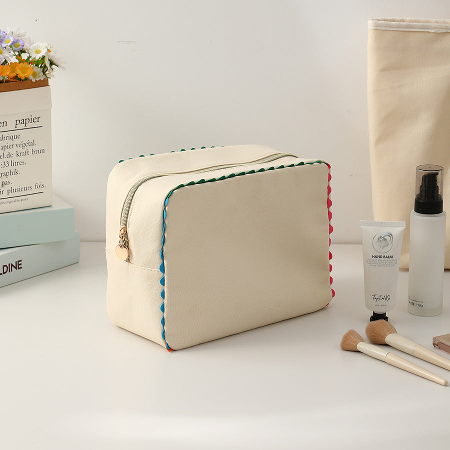 Ricrac Detail Canvas Tote Bag