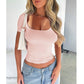 Crew Neck Short Sleeve T-shirt