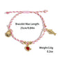 Marine Style Starfish Shell Turquoise Shell Beaded Chain Stretch Bracelets
